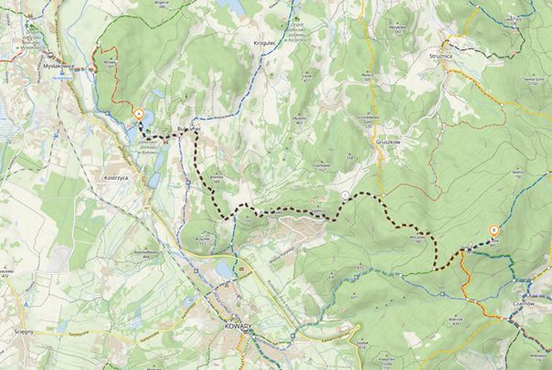 Jagniątków – Czarna Przełęcz.