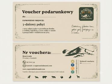 Voucher na 3 dniowy pobyt w Osadzie Za górami za lasami